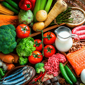 high histamine foods flat lay