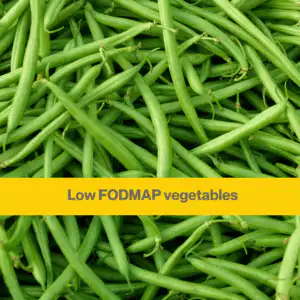 low FODMAP vegetables (2) Close up of green beans in a pile