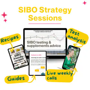 SIBO Strategy Sessions - diet, supplements, testing
